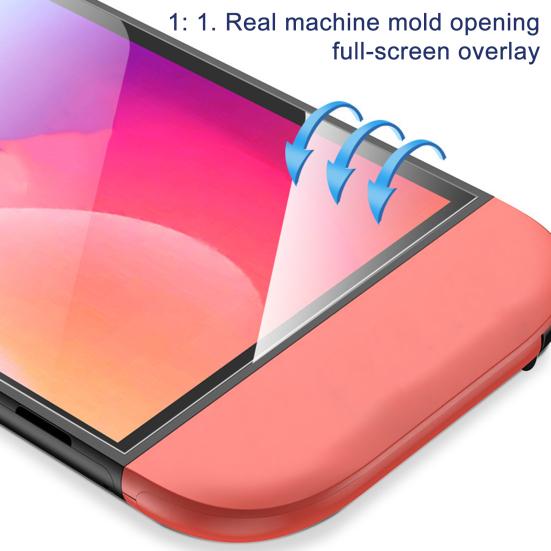 Screen Protector for Nintendo Switch 2 Clear Anti-Scratch Touch Sensitive Bubble-Free Game Console Tempered Glass Screen Protective