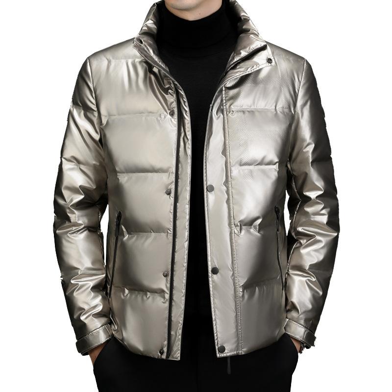 New Year's Down Jacket Men's Winter Warmth Thin 90 Down Men's Jacket Stand Collar Men's Clothing