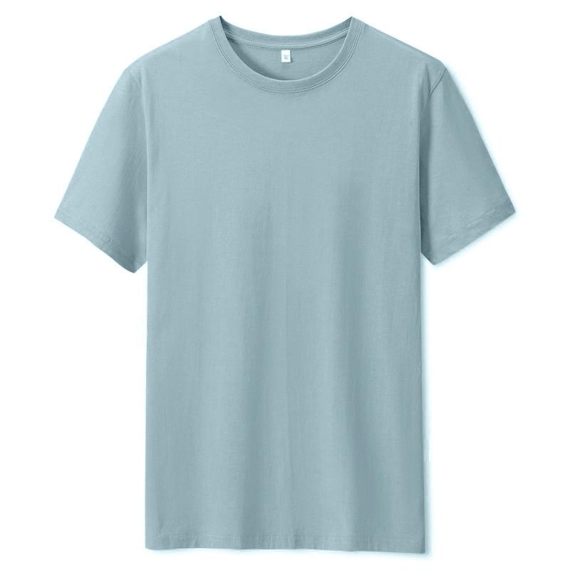 Summer New 100% Cotton White Solid T Shirt Unisex Causal O-neck Basic T-shirt Male/Female High Quality Classical Tops EMA