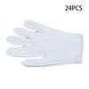 24Pcs White Cotton Gloves Work Gloves Cosmetic Moisturizing Gloves for Dry Hands Jewelry Inspection