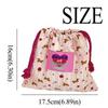 Hand-Held Drawstring Storage Bag Drawstring Cartoon Makeup Bag  Makeups Accessories