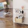 Acrylic Transparent Bedroom Bedside Table Sofa Side Table Living Room Bathroom Shelf Small Coffee Table