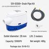 12V Automatic Marine Bilge Pump - Compact Submersible Yacht/RV Water Pump for Low Levels