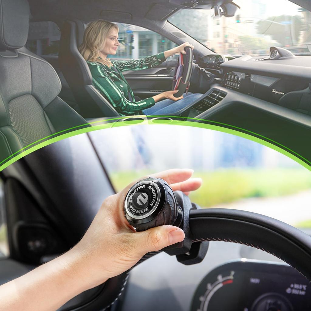 SPURTAR Спиннер на руль, Ручка-спиннер на руль, Встроенный подшипник, Вращение на 360 градусов, Рулевое колесо