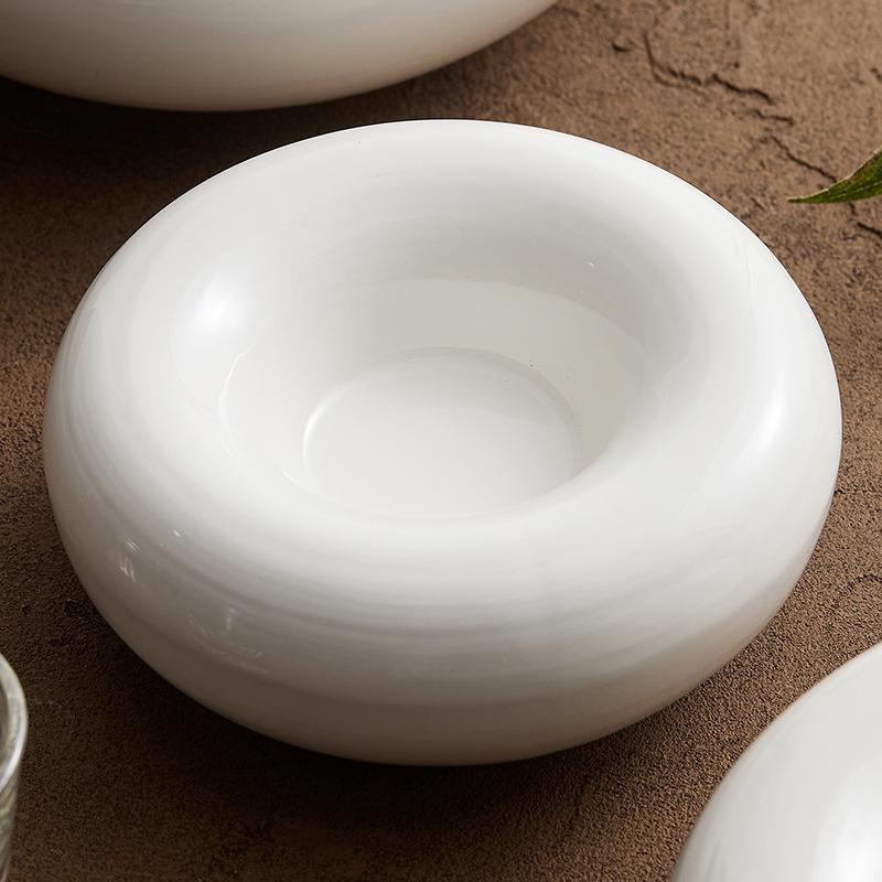 Новая керамическая посуда Высококлассная ресторанная тарелка с термоизоляцией el Креативная двойная тарелка для холодных закусок Специальная десертная тарелка