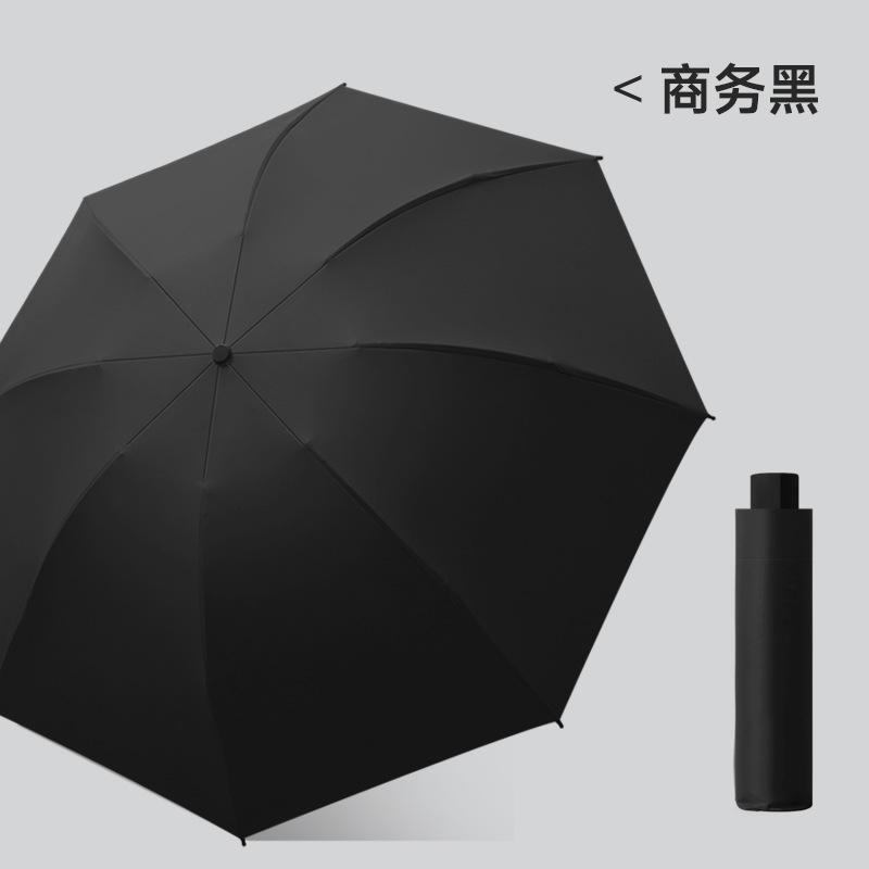 Новый трехсекционный виниловый зонт с ручным открыванием, складной зонт для бизнеса, зонт-наоборот, фиксированный рекламный зонт
