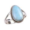 Natural Republic Larimar Gemstone 925 Solid Sterling Silver Gift Ring S.9 Q8M65