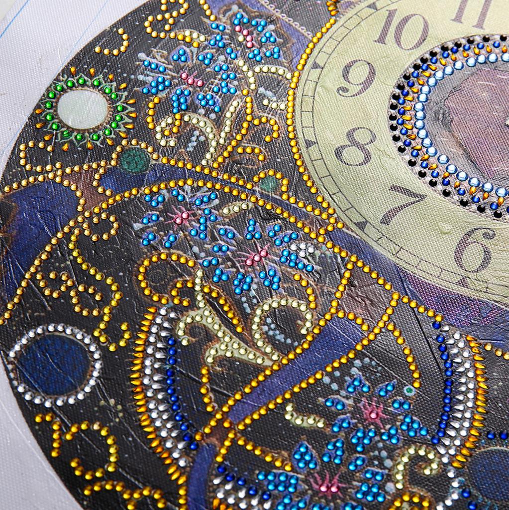 Настенный набор часов 5D DIY для рисования, декор комнаты, узоры мандалы, модный дизайн часов для украшения дома