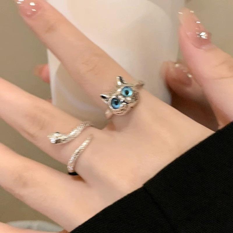 Регулируемое кольцо Кот-Змея: Стильная и уникальная холодная мода для женщин и инфлюенсеров