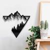 1pc Mountain Scene Metal Wall Art Modern Home Decor for Bedroom and Living Room Beautiful Wall Decor for Home and Office