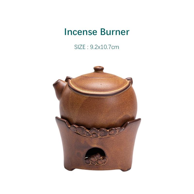 Incense Burner Retro Ceramic Incense Burner Indoor Aromatherapy Burner Decorative Ornament