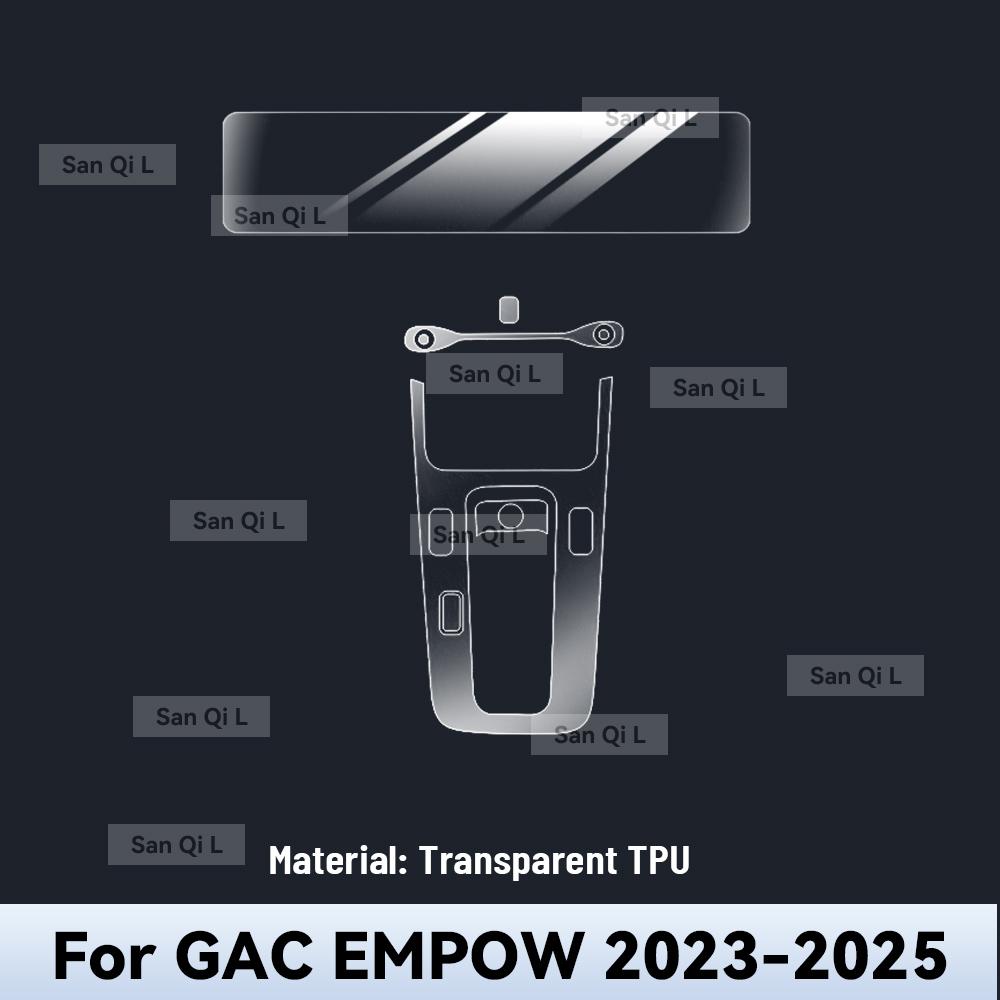 Interior TPU for GAC EMPOW 2024 2025 Protective Film Cover Anti-Scratch Gearbox Panel Navigation Screen Automotive FILM