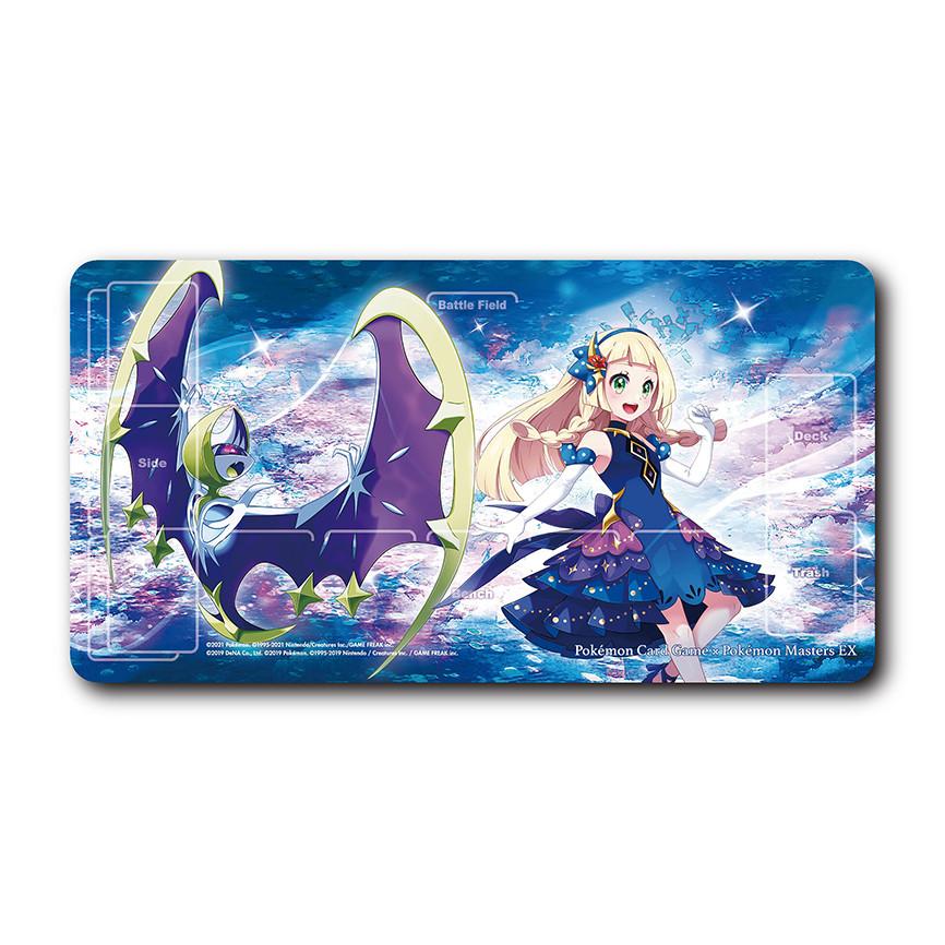 Diy PTCG Cute Pikachu Family Fiery Charizard Pokemon Playmat Waterproof Desk Pad