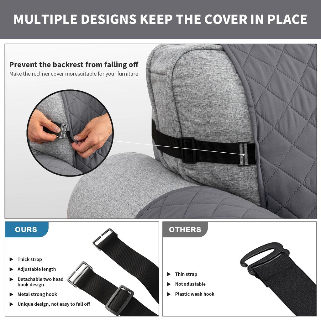 Waterproof Sofa Cover Quilted Anti-wear Couch Covers for Dog Pet Kids Recliner Armchair Furniture 1/2/3/4 Seater Protect