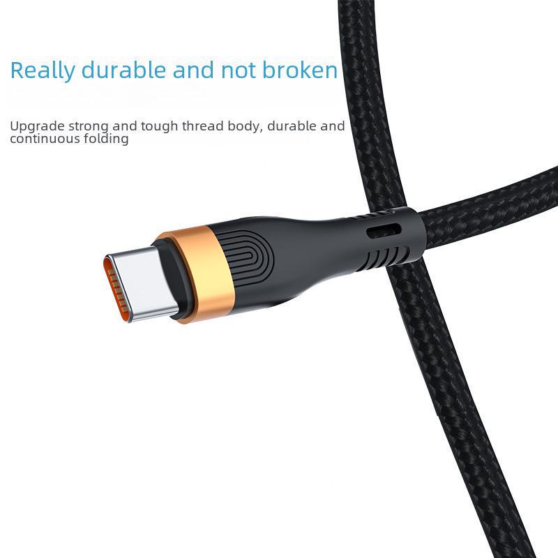 Кабель для передачи данных 6A 3-в-1, сверхбыстрая зарядка 100 Вт для Apple, Android, Type-C и ноутбуков с функцией быстрой зарядки PD