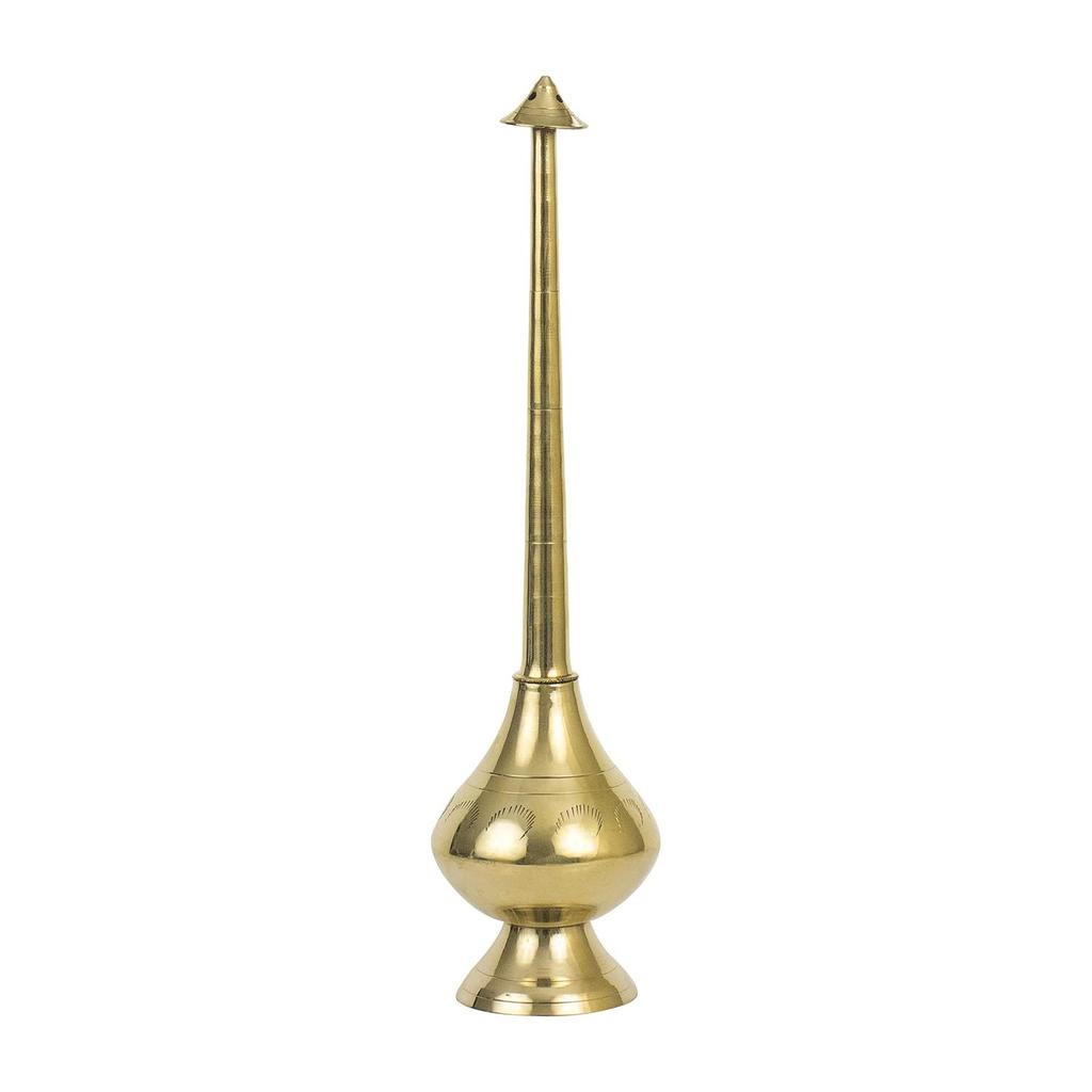 Brass Paneer Sombu Sprinkler Bottle for Holy Water – Traditional Sprout-Top Water Pot for Pooja, Gangajal, Rose Water