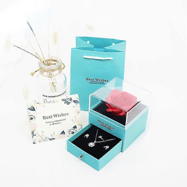 Valentines Day Gift Box Rose Flower Box Artificial Flower Girl Birthday Weeding Mothers Day Party Gift Bo