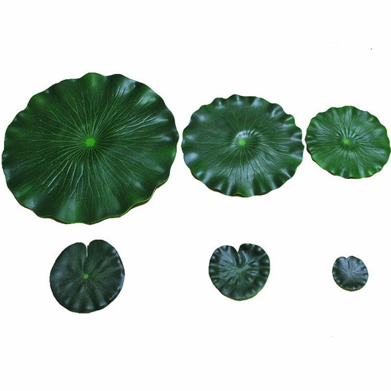 Танк, пруд, лист, листва, ландшафтное украшение, бассейн, рыба, плавающий лотос, реквизит для выступления, Nelumbinis Eva, имитация лотоса