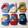 1 Pair of Children's Cute Cartoon Dinosaur Gloves