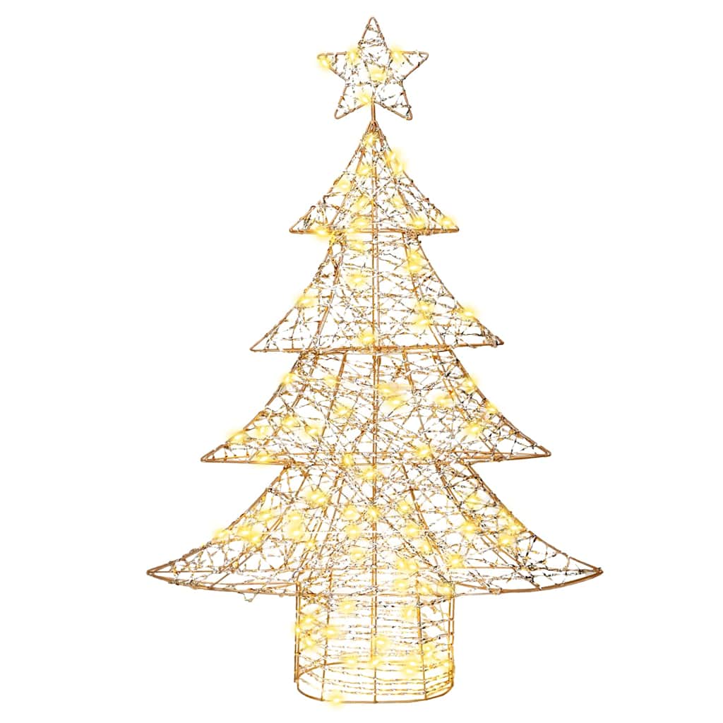 Christmas Tree with 120 Warm White LEDs 120.5 cm PET