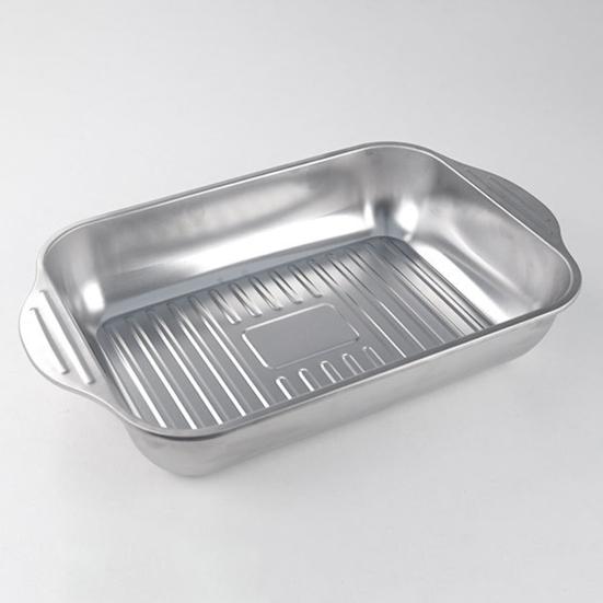 Stainless Steel Roasting Pan with Lid And Handle Heavy Duty