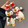 Cute Cartoon Peanut Christmas Penguin Plush Dolls Keychain Backpack Hangings Decoration Gifts