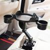 Creative Cup Holder Mount Tray Adjustable Car Tray Food Table Phone Mount Holder 360 Swivel Arm 360 Degree Rotation