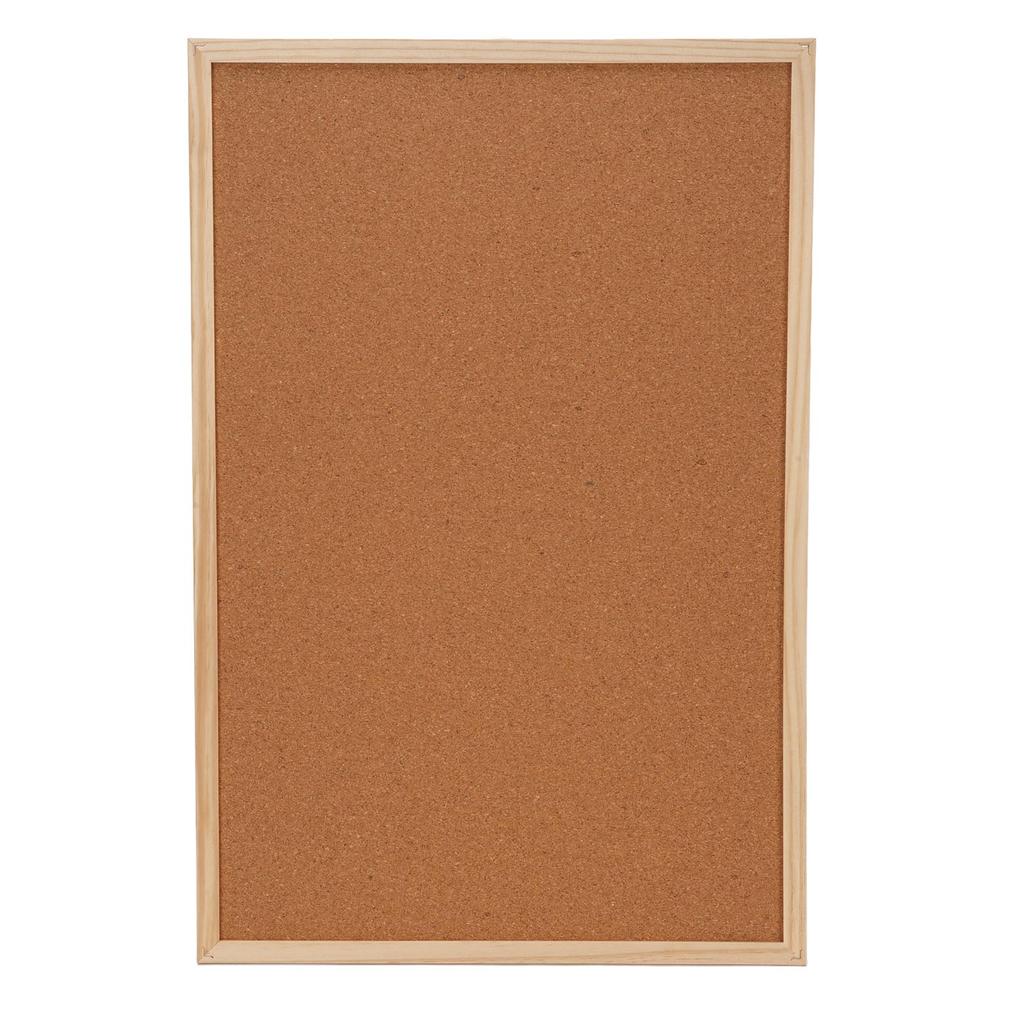 Пробковая доска 40x60см Двусторонняя Деревянная рама Пробковая доска для объявлений для Офиса Школы Дома