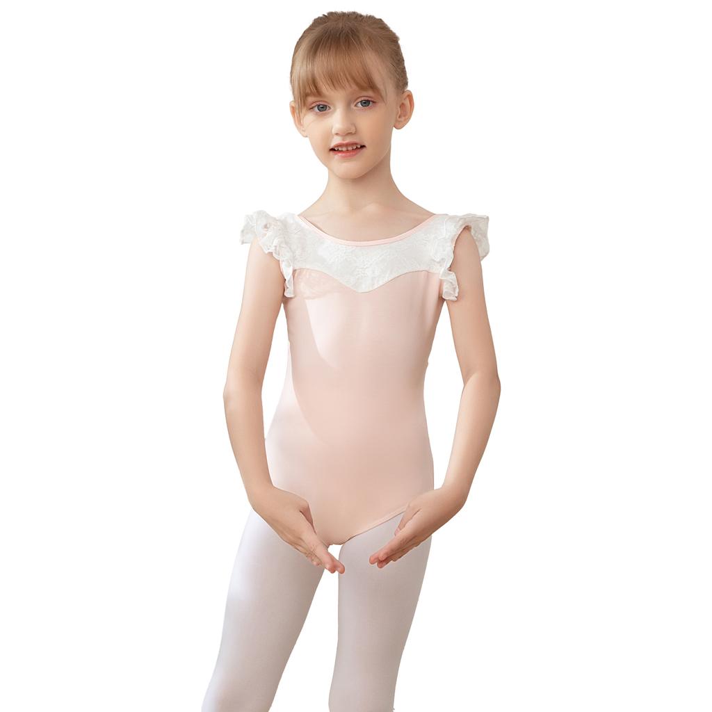 Балетный купальник для девочек базовый с коротким рукавом, танцевальный костюм для малышей, хлопковый гимнастический купальник, школьный танцевальный, возраст 2-11 лет