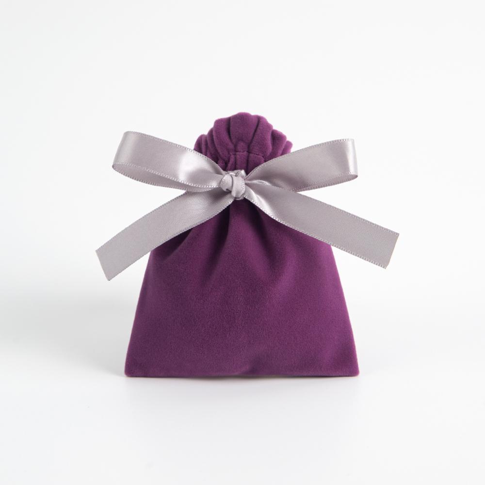 5pcs/Lot Bulk Beige Velvet Pouches Ribbon Jewelry Packing Display Storage For Wedding Candy Gift Travel Drawstring Dust Bags