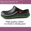 Black EVA Non-slip Waterproof Oil-proof Kitchen Chef Cook Shoes Hotel Slippers Work Sandals Shoes