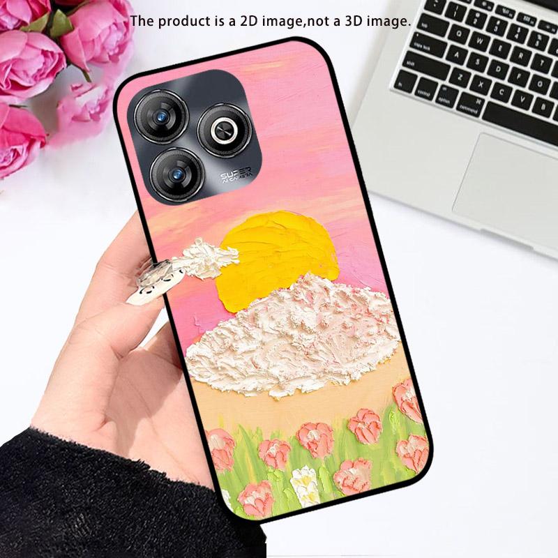 Для ZTE Blade V60 Smart 4G Чехол Модный Мультяшный Силиконовый Мягкий TPU Бампер Для ZTE Blade A75 4G Чехол для Телефона V60Smart Защитный Корпус