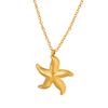 Ожерелье с подвеской в виде морской звезды Spice Girl Niche Design Sense Hip Hop Temperament Clavicle Chain Titanium Steel Personality Jewelry