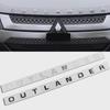 Car 3D ABS Head Hood Letters Words Logo Badge Emblem Decals Sticker For Mitsubishi Outlander 2013-2019 Styling Accessories