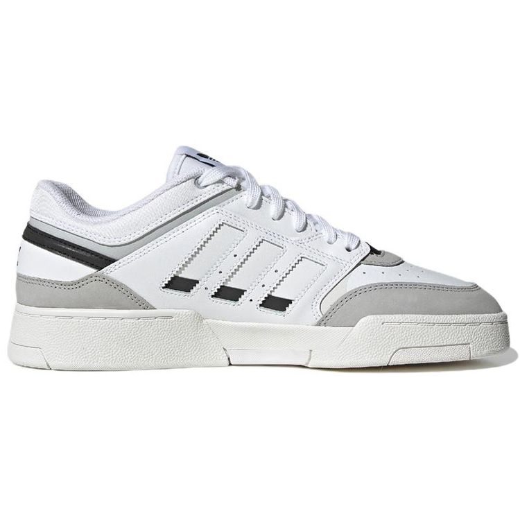 Adidas Originals Drop Step Low Leather Suede Low-Top Sneakers Unisex Sneakers White Gray GV9294