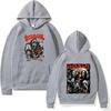 2026 screams, surrounding cartoon printed sweater autumn and winter casual versatile men's and women's long-sleeved hoodie