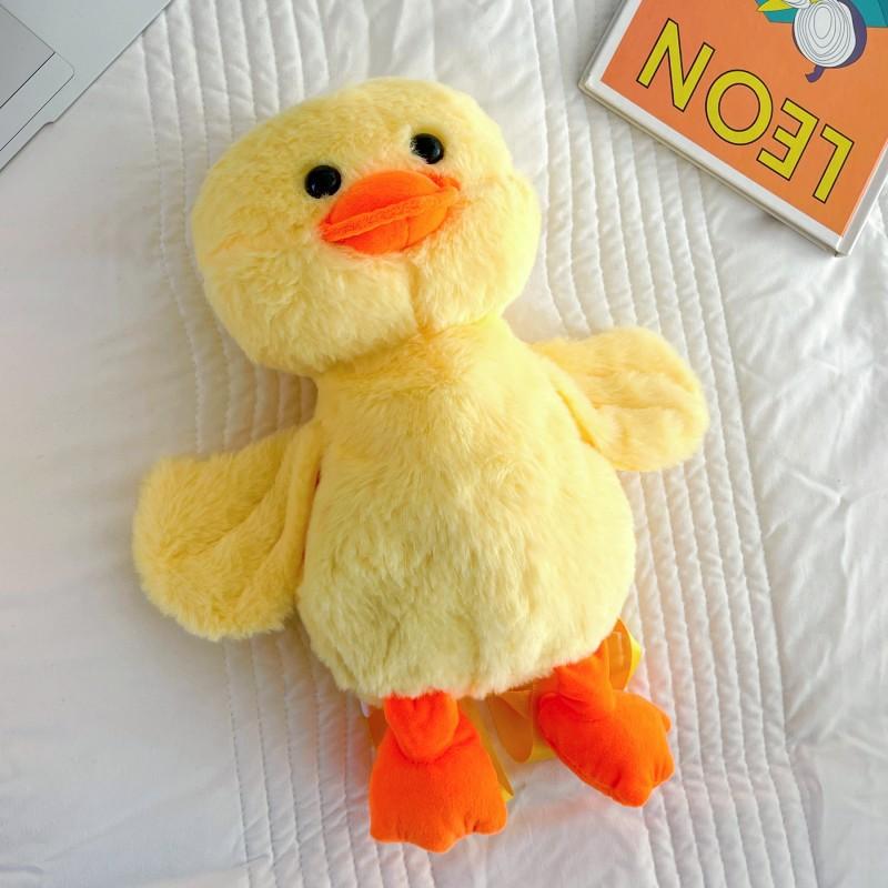 1-10PCS Small Yellow Duck Plush Bag New Cute Shoulder Bag Teenage Girls Traveling Backpack Hundreds of Animal Cartoon Bag