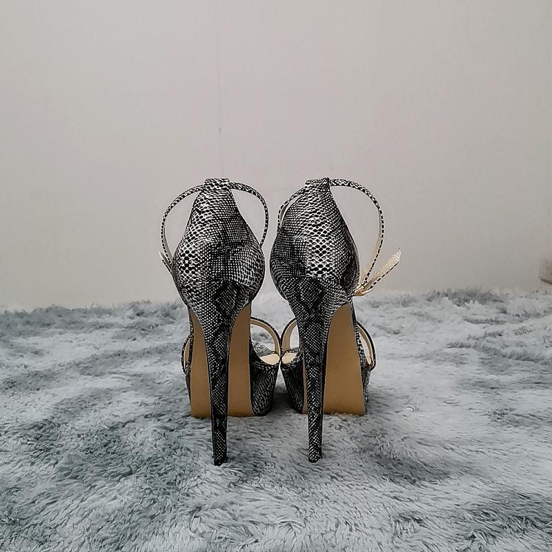 Women Sandals Sexy Open Toes 14cm Sexy Supper High Heels Patent Leather Nighclub Platform Party Red Wedding Shoes