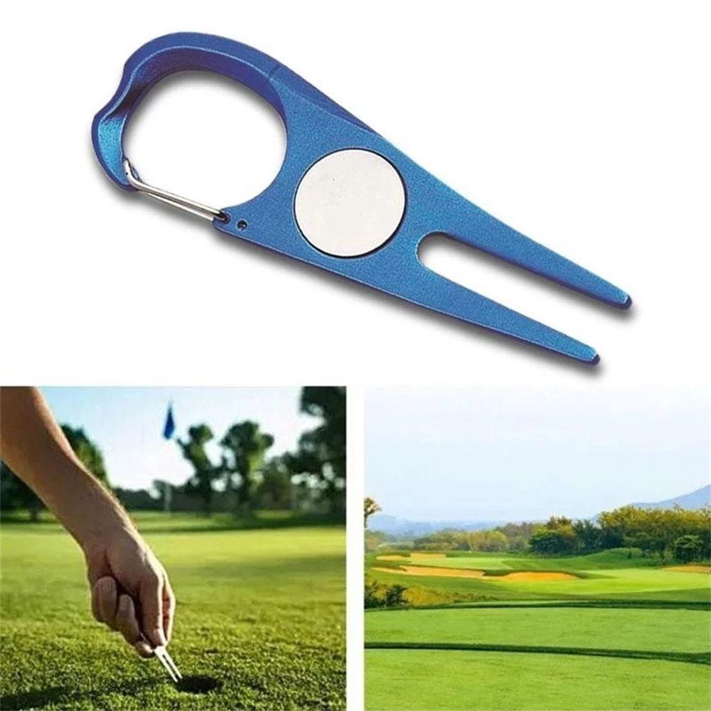Outdoor Ball Fork Green Fork Golf Divot Tool Golf Pitch Accessories Golf Pitch Divot Repair Tool