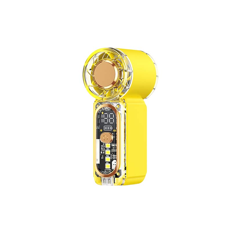 Милый Мини-вентилятор Ручной вентилятор USB-перезаряжаемый Портативный вентилятор Маленький вентилятор Ультра-тихий Цифровой дисплей Наружный портативный вентилятор 2026 Новый