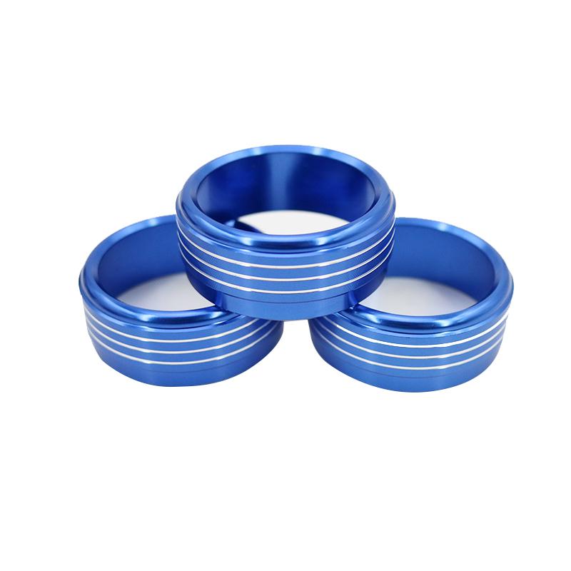 3 Pcs/set Car Air Condition Switch Knob Ring Decoration Cover For Subaru Forester SJ 2013-2018 Car Interior Decor