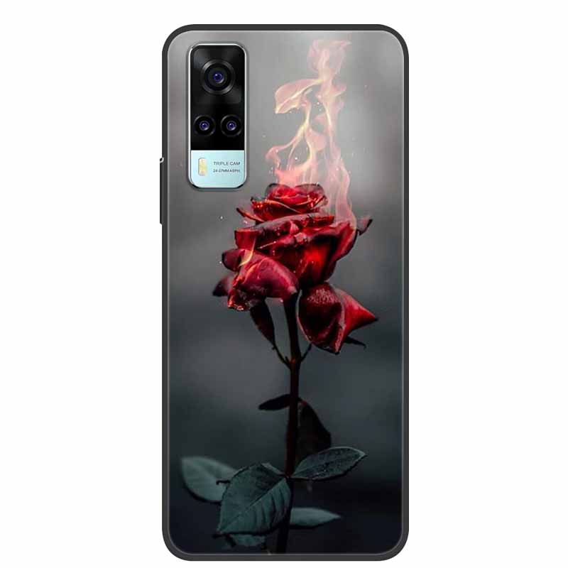 Чехол для vivo Y31 2021 Ударопрочный Мягкий силикон ТПУ Задняя крышка Для Vivo Y53S 4G Y31 2021 Y 31 Чехол V2036 Чехол для телефона Милый мультяшный