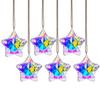 6pcs Stars Christmas Tree Hanging Ornament Moon Sun Catcher Crystal Pendant  Christmas Tree