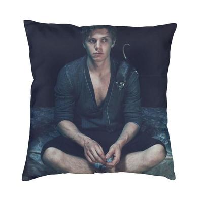 Personalized Evan Peters Square Throw Pillow Cover Home Decorative 3D Two Side Printed Actor Star Movie Cushion Cover for Car