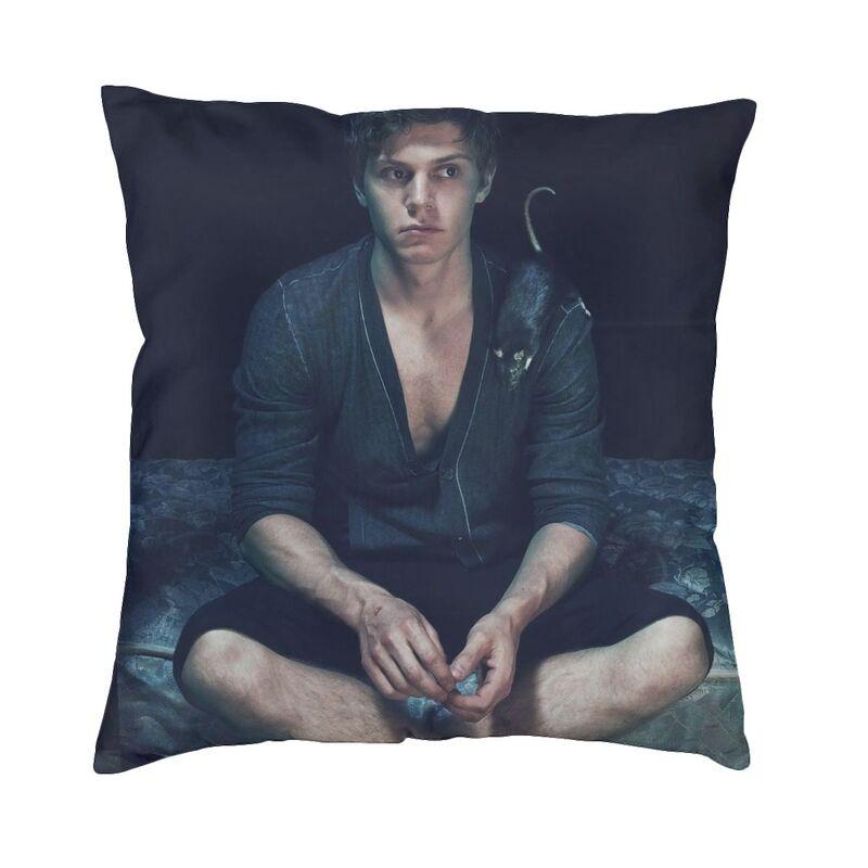Cool Actor Star Movie Evan Peters Square Throw Pillow Case Decoration 3D Double Side Printed Cushion Cover for Car