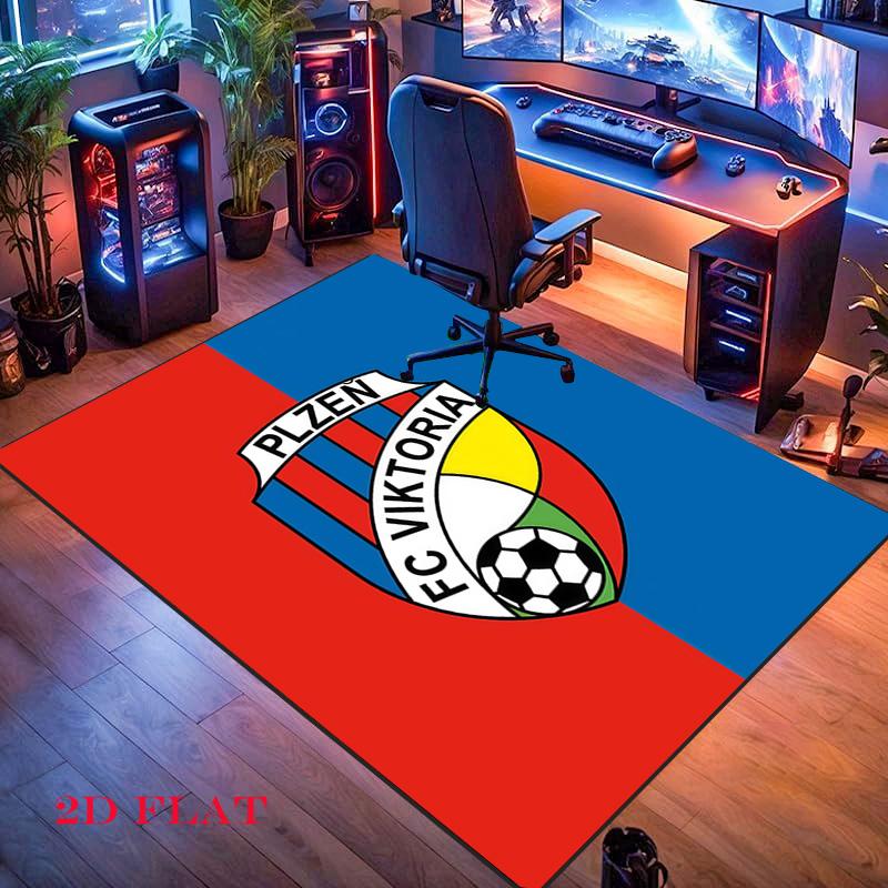 FC Viktoria Plzeň Carpet Rug for Living Room Bedroom Home Sofa Decoration,Kids play Nonslip Floor Mat