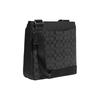 COACH File 29 classic presbyopic zipper closure ski pattern patch cow leather and artificial leather crossbody bag large size women's black