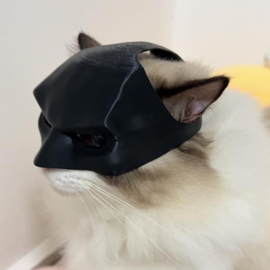 Bat Cat Mask Whimsical Cat Fancy Dress Mask Halloween Photo Props Superhero Pet Cosplay Costume Accessory