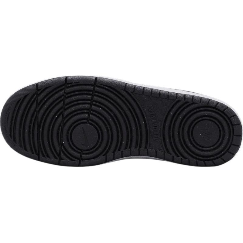 Nike Court Borough Anti Slip Wear Resistant Low Top Kids' Skateboarding Shoes White Black Sneakers DV5456-131