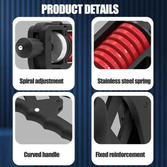 Grip Strength Trainer Adjustable Distance/Resistance Ergonomic Non-Slip Rubber Hand Gripper Hand Grip Forearm Strengthener with Counter